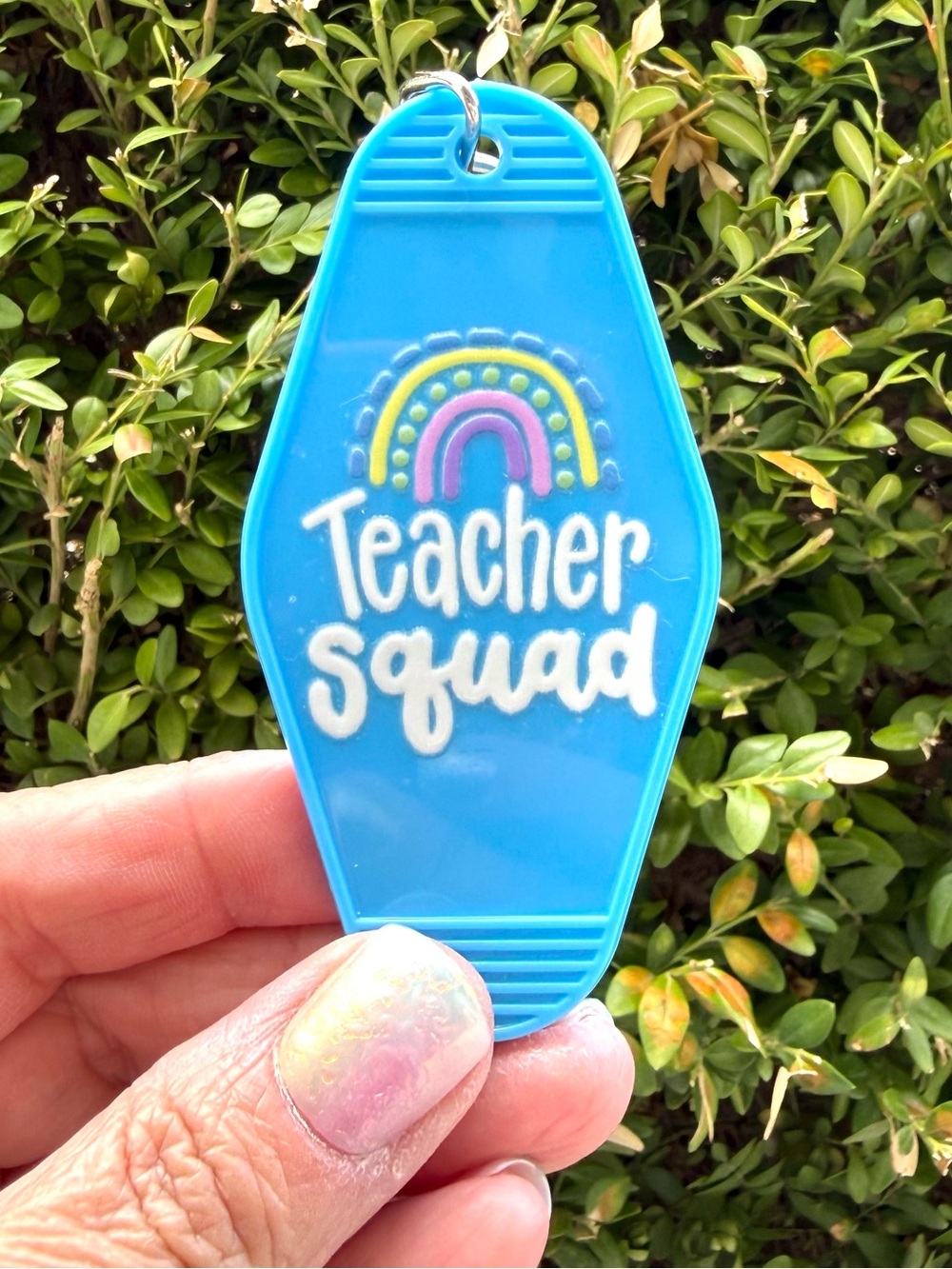 Vintage style motel key 3.5” keychain teacher gift idea